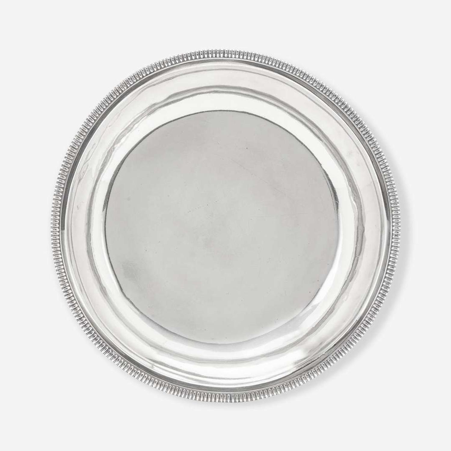 A silver washstand basin Anthony Rasch & Co. (active 1817-1819), Philadelphia, PA, circa 1820