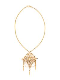 YELLOW GOLD, DIAMOND AND ENAMEL PENDANT/BROOCH