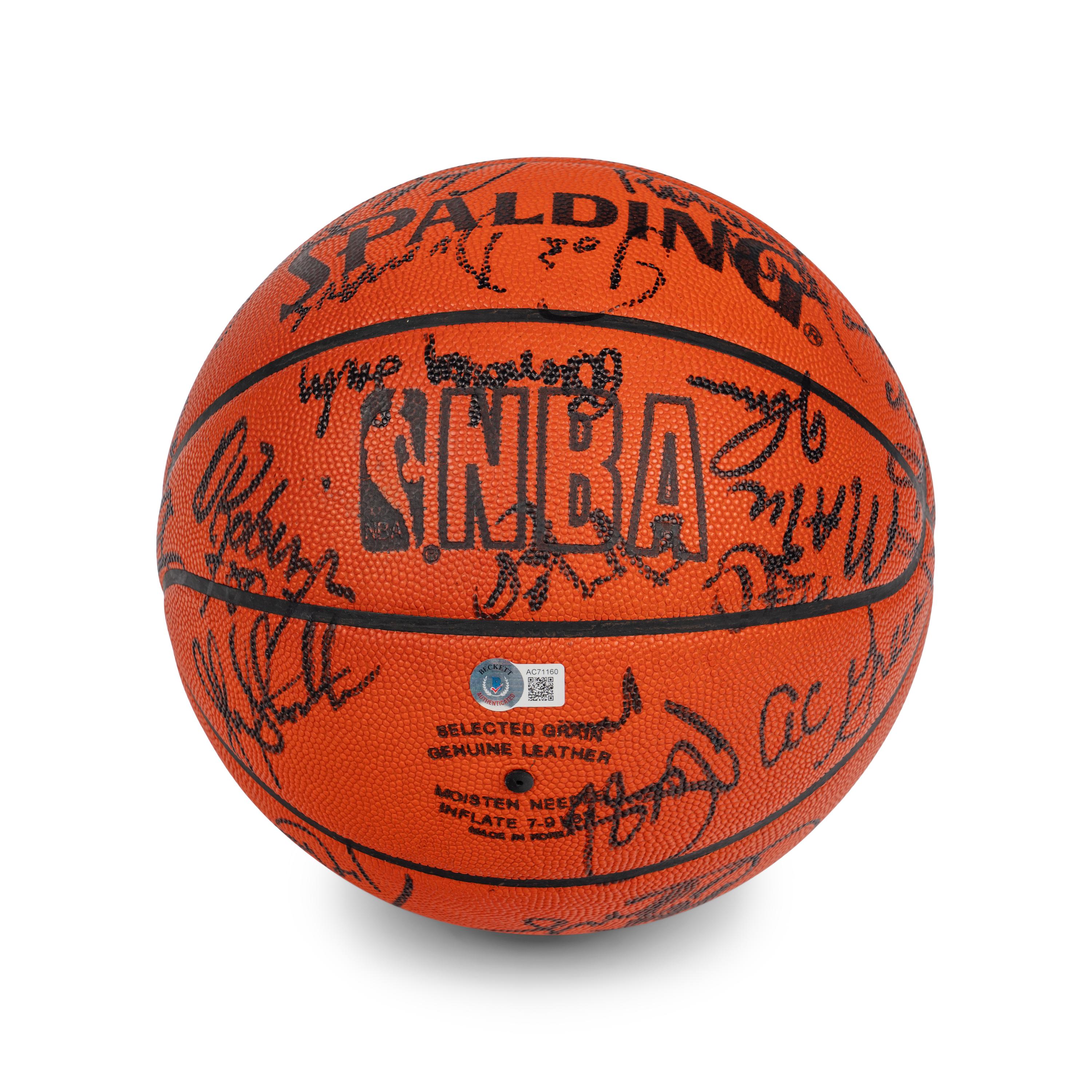 A 1989 NBA All Star Signed Autograph Basketball Featuring Michael Jordan (Beckett Authentication Services) - 26 Signatures