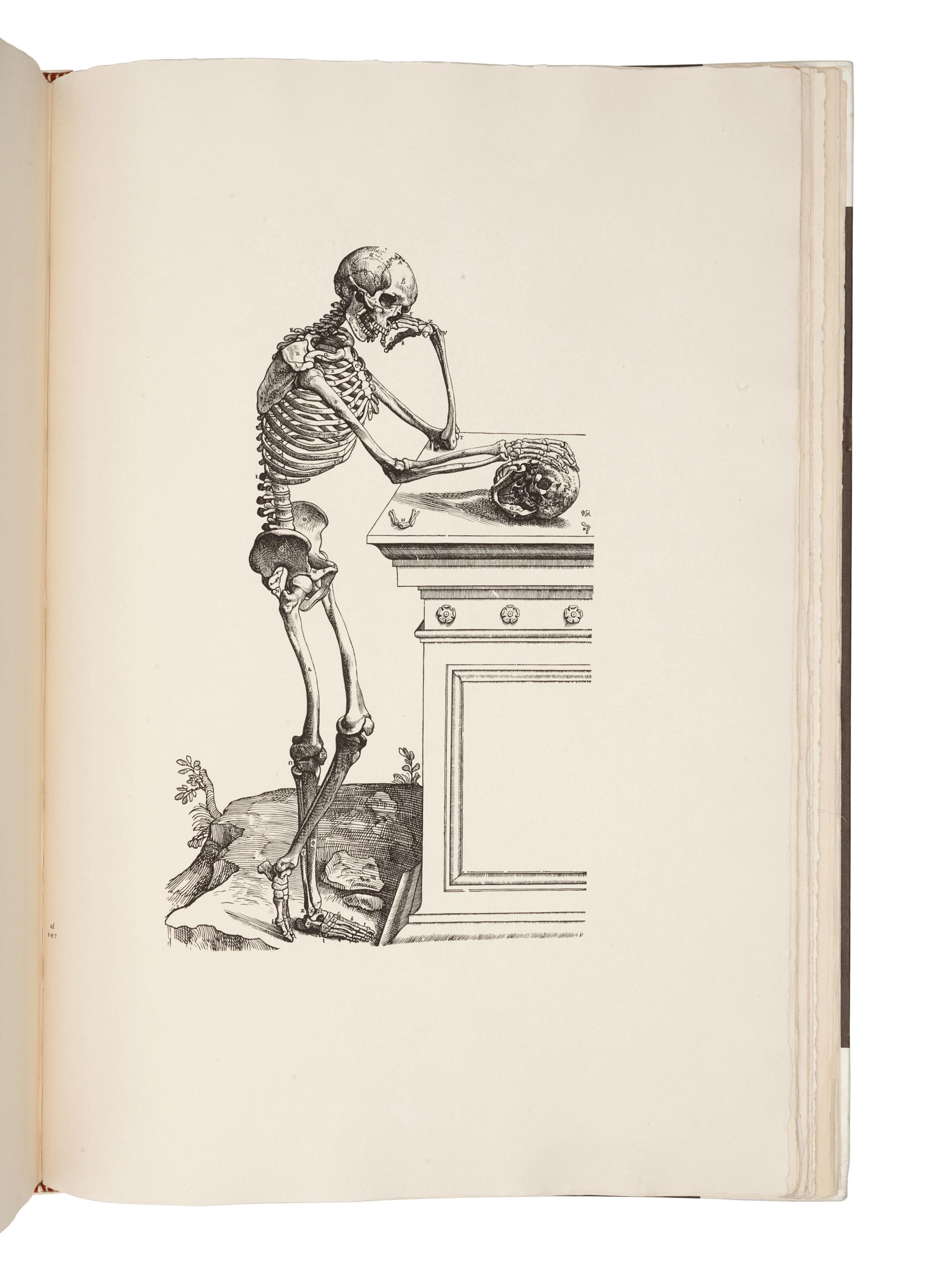 [MEDICINE]. VESALIUS, Andreas (1514-1564). Icones anatomicae . Munich: The Bremer Press for the New York Academy of Medicine and the University of Munich Library, 1934-1935.