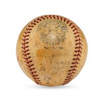 A 1935 Cleveland Indians Team Signed Autograph Baseball (Beckett Authentication Services Letter of Authenticity)