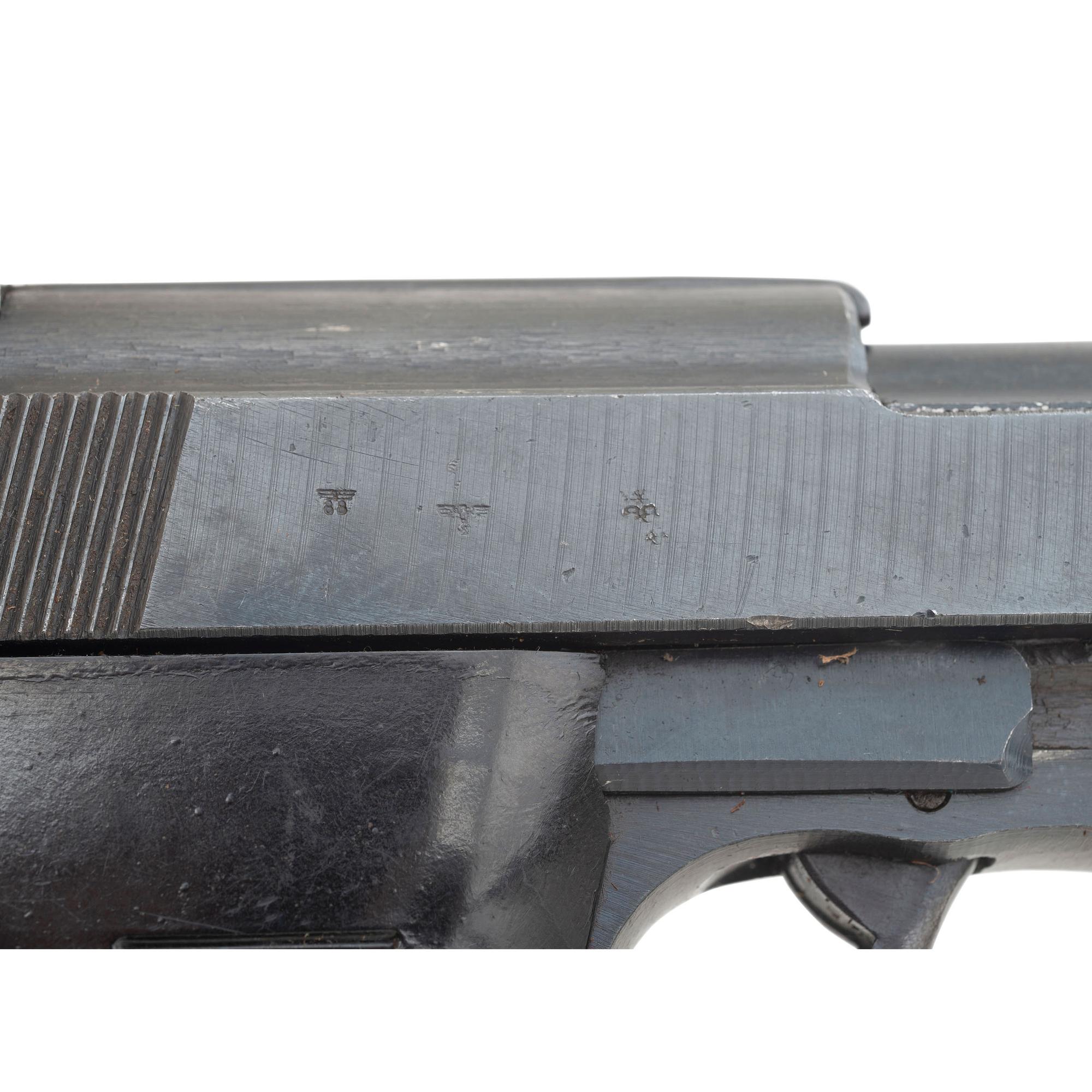 **Excellent Spreewerk P.38 with "Bring Back" Papers, Holsters, and Magazines