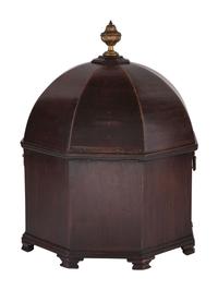 An English Brass Mounted Mahogany Cellarette