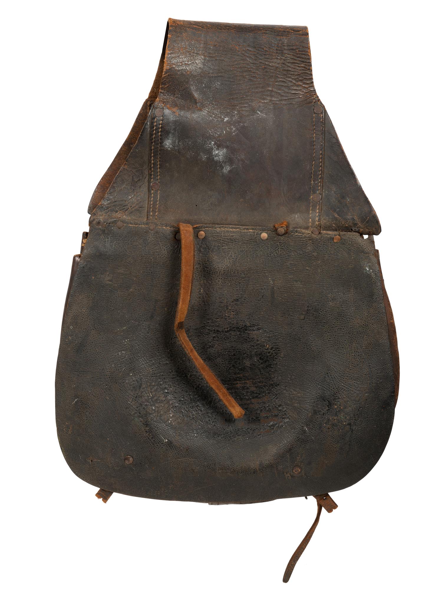 [CIVIL WAR]. Artillery bit, bridle, and reins with horse brush and saddle bags.