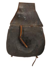[CIVIL WAR]. Artillery bit, bridle, and reins with horse brush and saddle bags.