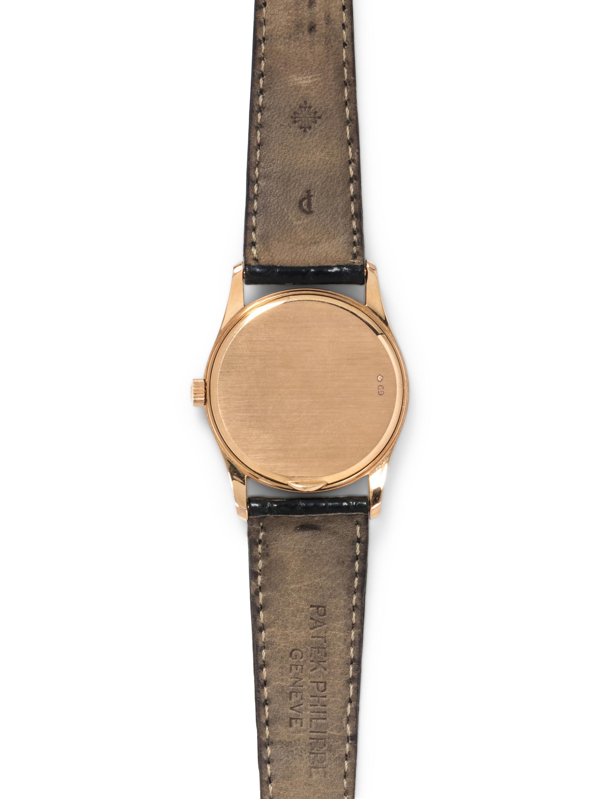 PATEK PHILIPPE, 18K PINK GOLD REF. 3796 'CALATRAVA' WRISTWATCH