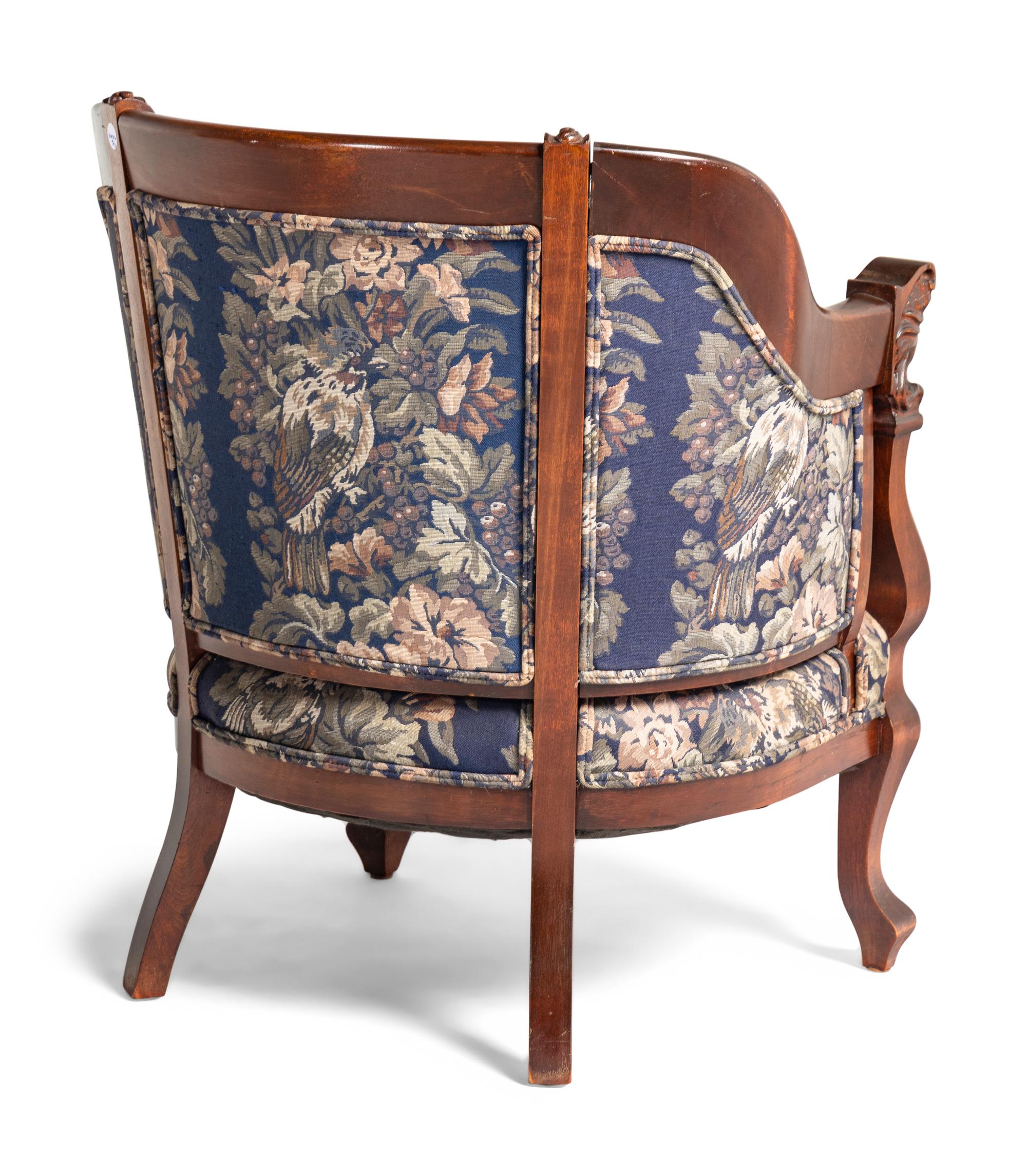 A Victorian Mahogany Three-Piece Seating Suite