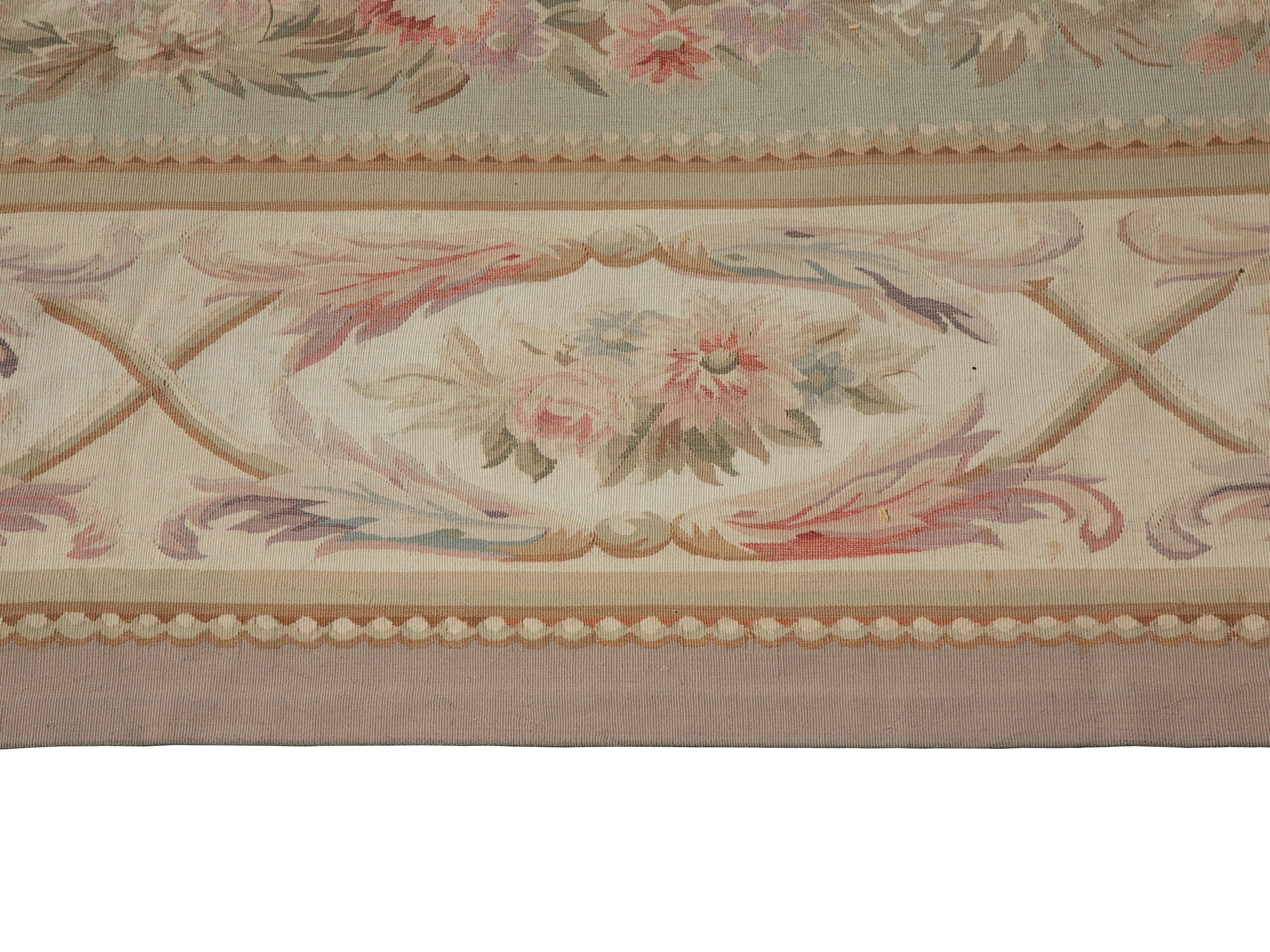 An Aubusson Style Wool Carpet