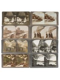 [EARLY PHOTOGRAPHY]. Collection 52 stereoviews dating from the 19th-20th century, highlighted by H.A. Doerr Stereoview of the Alamo.