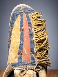 Kiowa Beaded Hide Moccasins