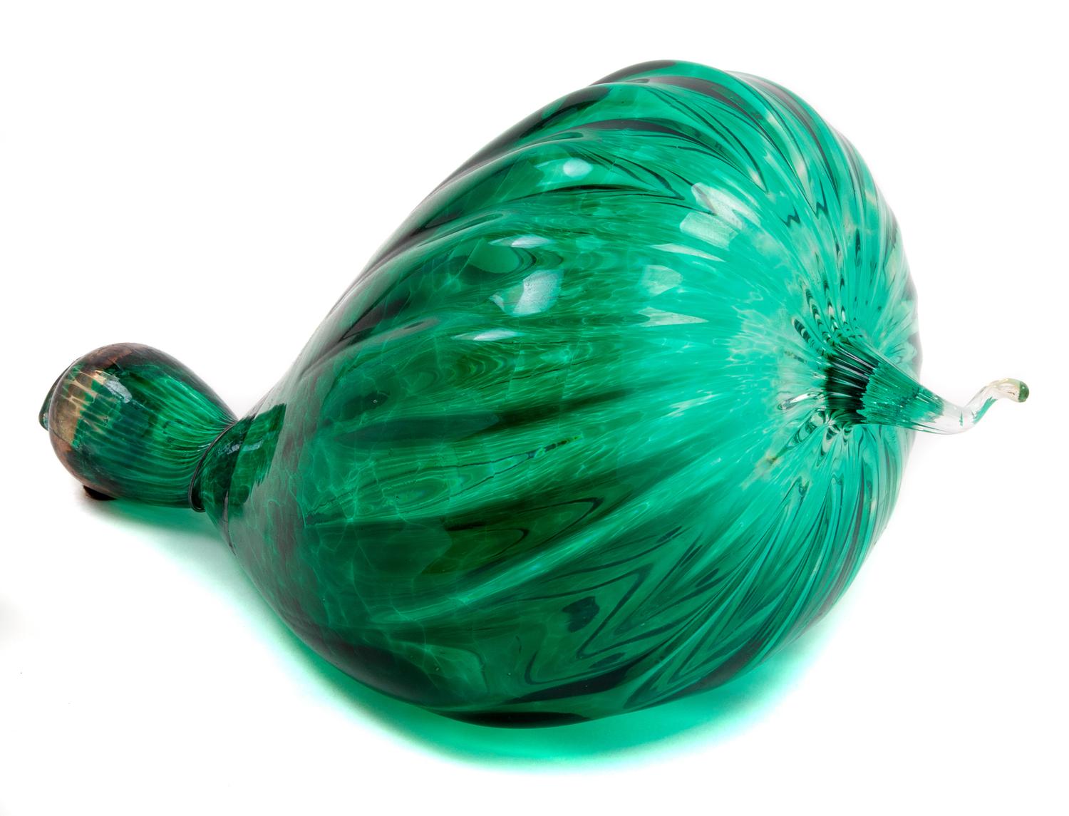 Dale Chihuly, (American, b. 1941), Green Squash Form Hanging Sculpture Pilchuck 25th Anniversary Ariel Addition Edition 45/400