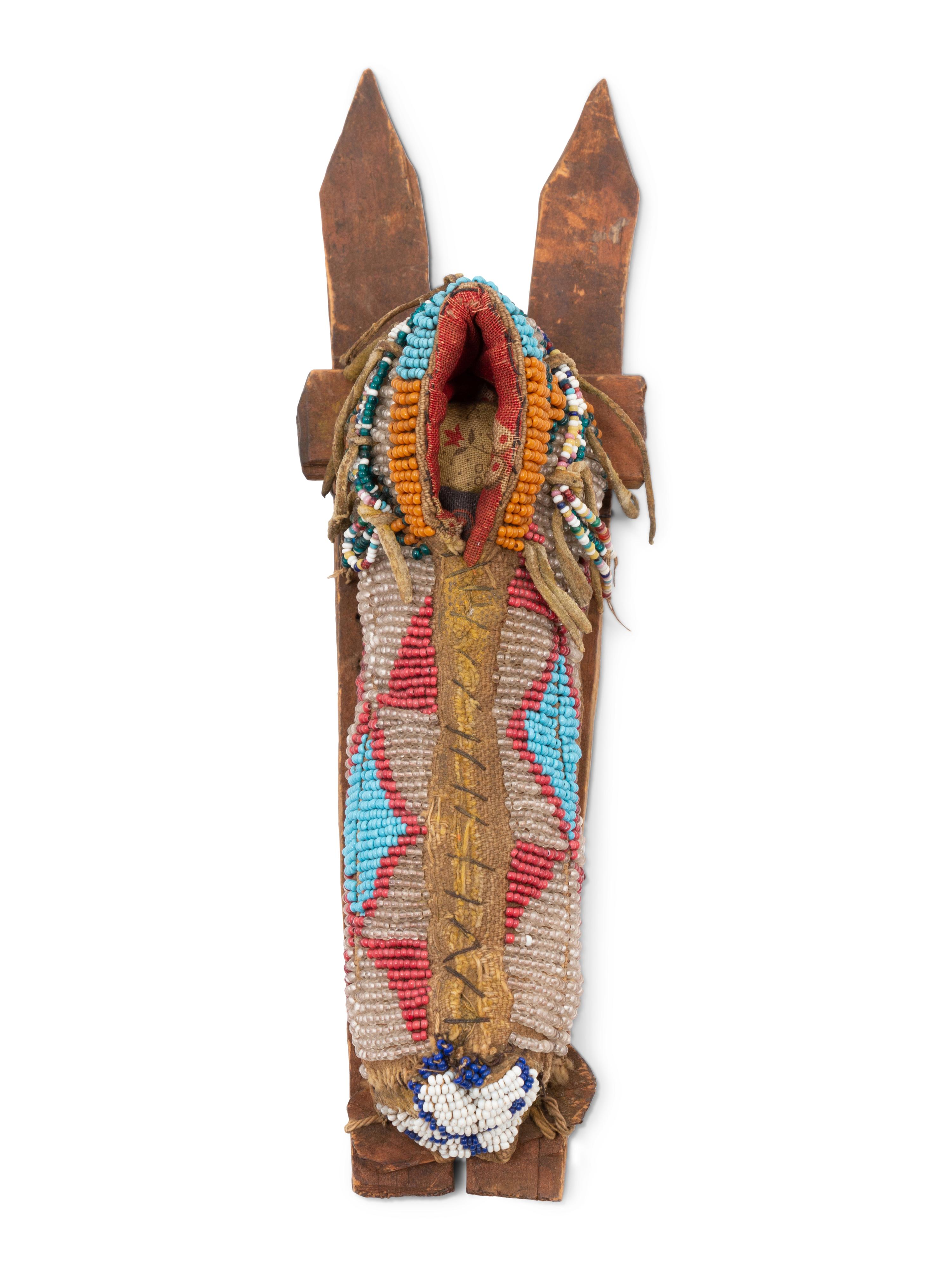 Kiowa Miniature Cradle, with Doll
