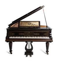 A Victorian Calamander Concert Grand Piano