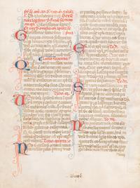 A Group of Six Hand Colored Illuminated Manuscripts