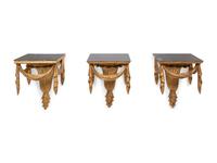 Three Italian Giltwood Wall Brackets