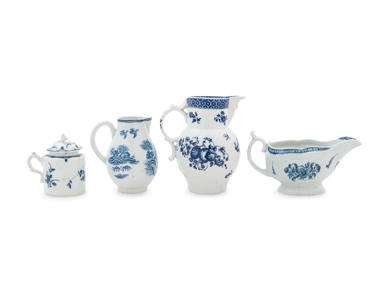 Nine Worcester Porcelain Articles