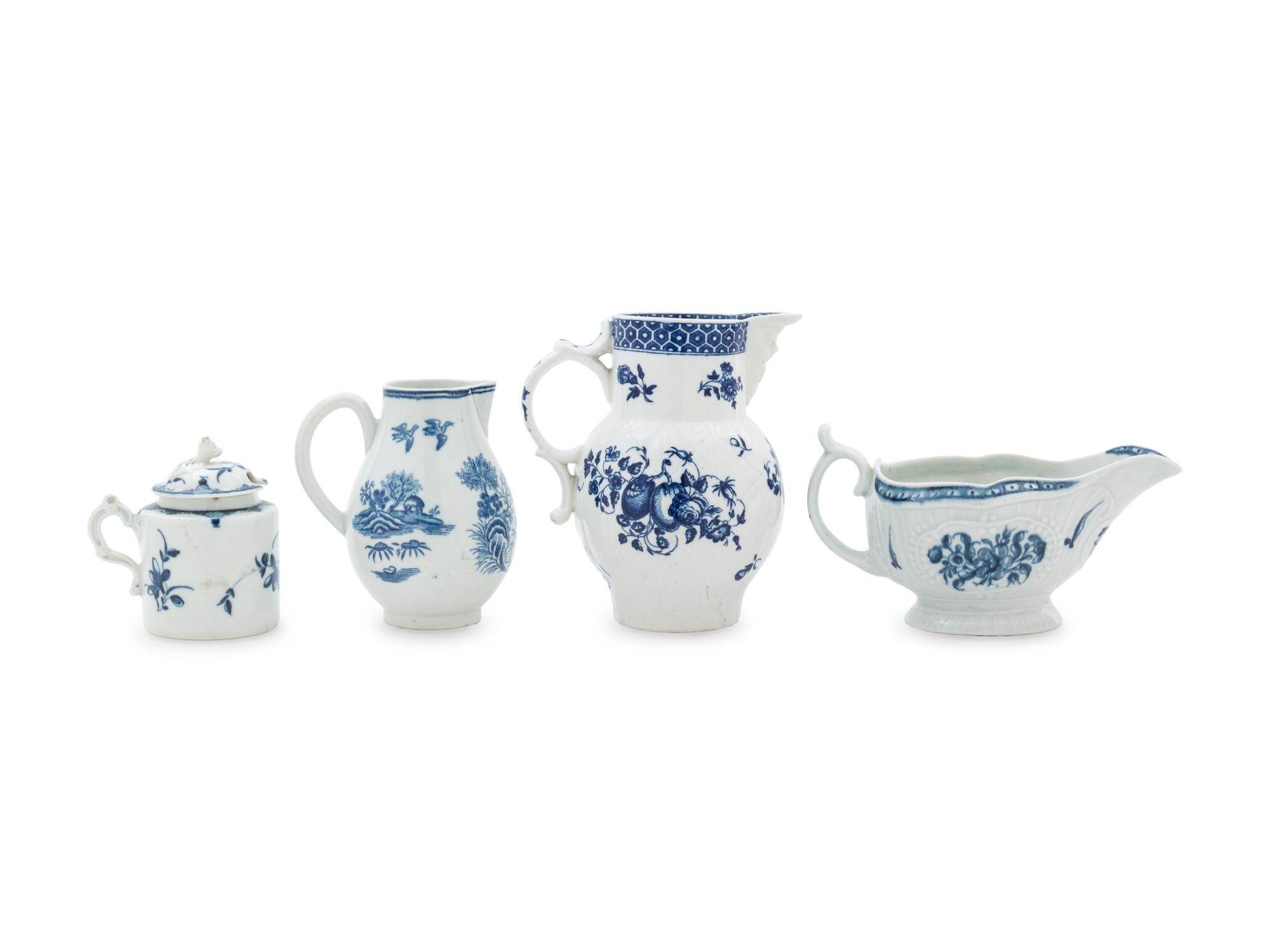 Nine Worcester Porcelain Articles