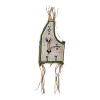 Sioux Beaded Figural Bag, Made from Recycled Vest Panel