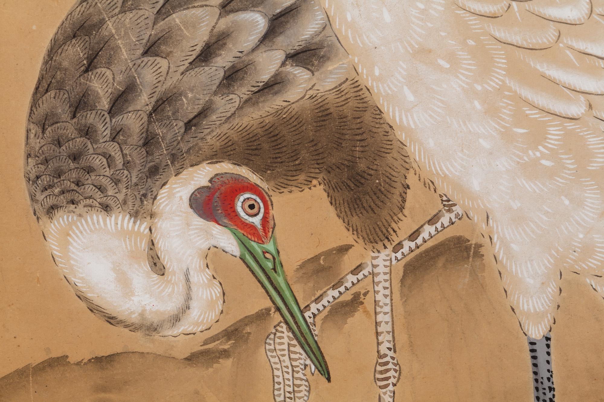 A Japanese Ink and Color Painting on Paper