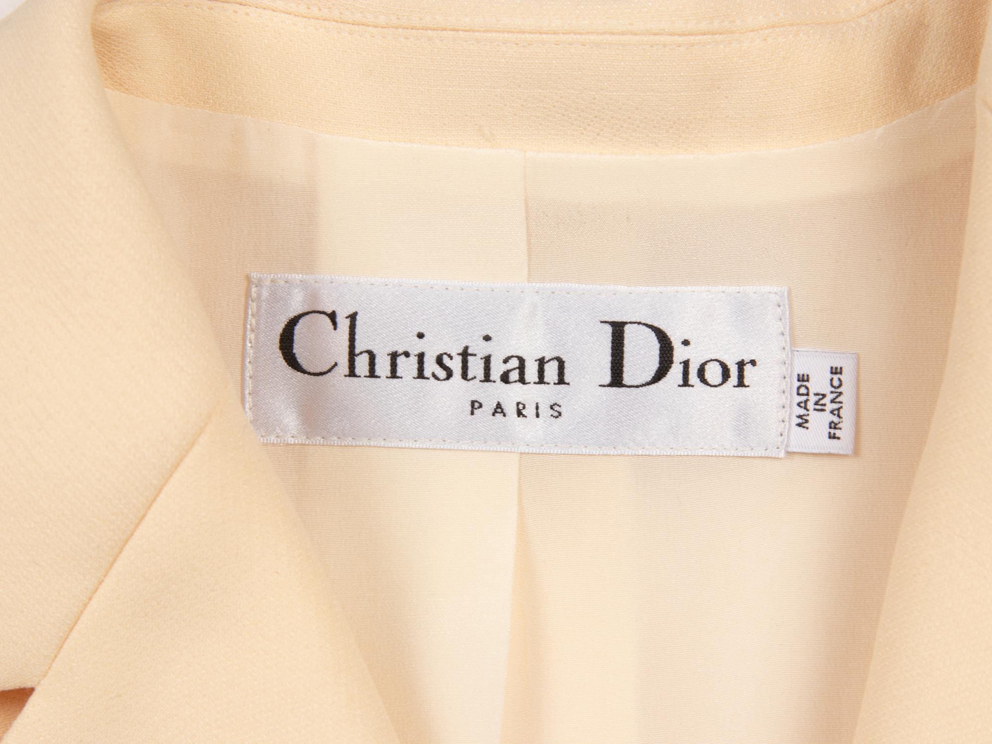 Christian Dior, Cream Tailored 'Bar' Jacket
