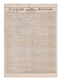 [NEWSPAPERS - TEXAS NEWS]. Collection of about 175 issues of various American newspapers featuring articles on Texas, printed between 1803 and 1860.