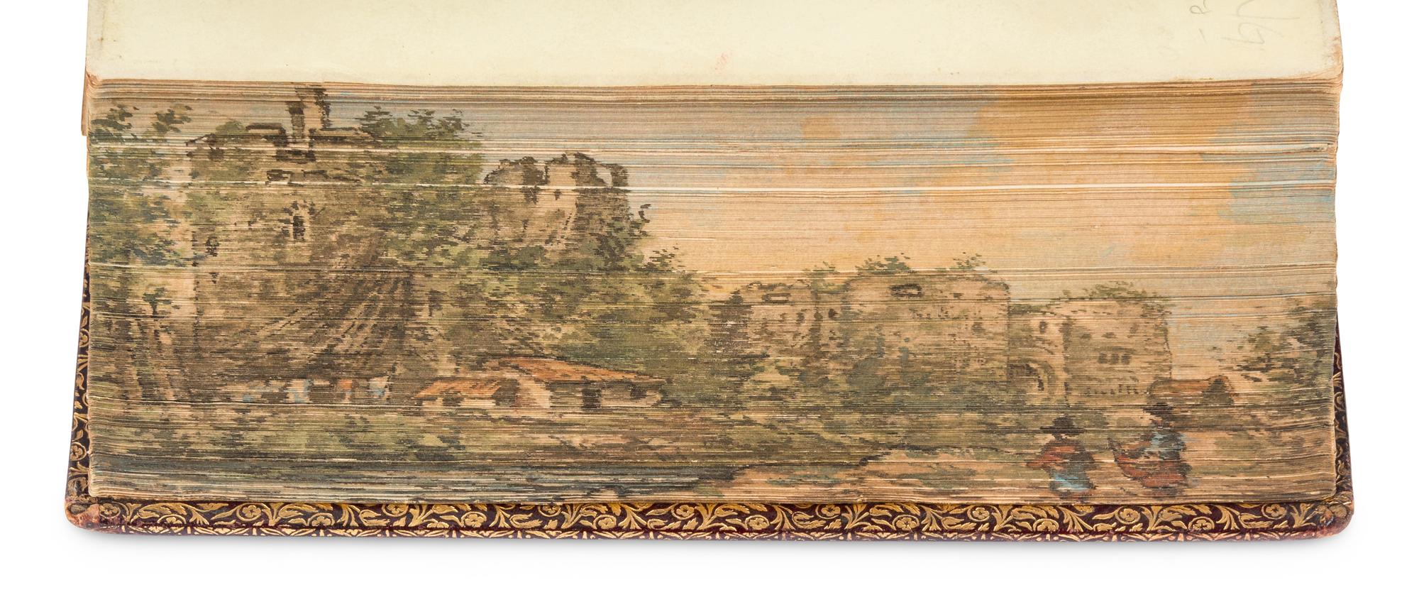 [FORE-EDGE PAINTINGS]. A group of 4 poetical works, comprising:
