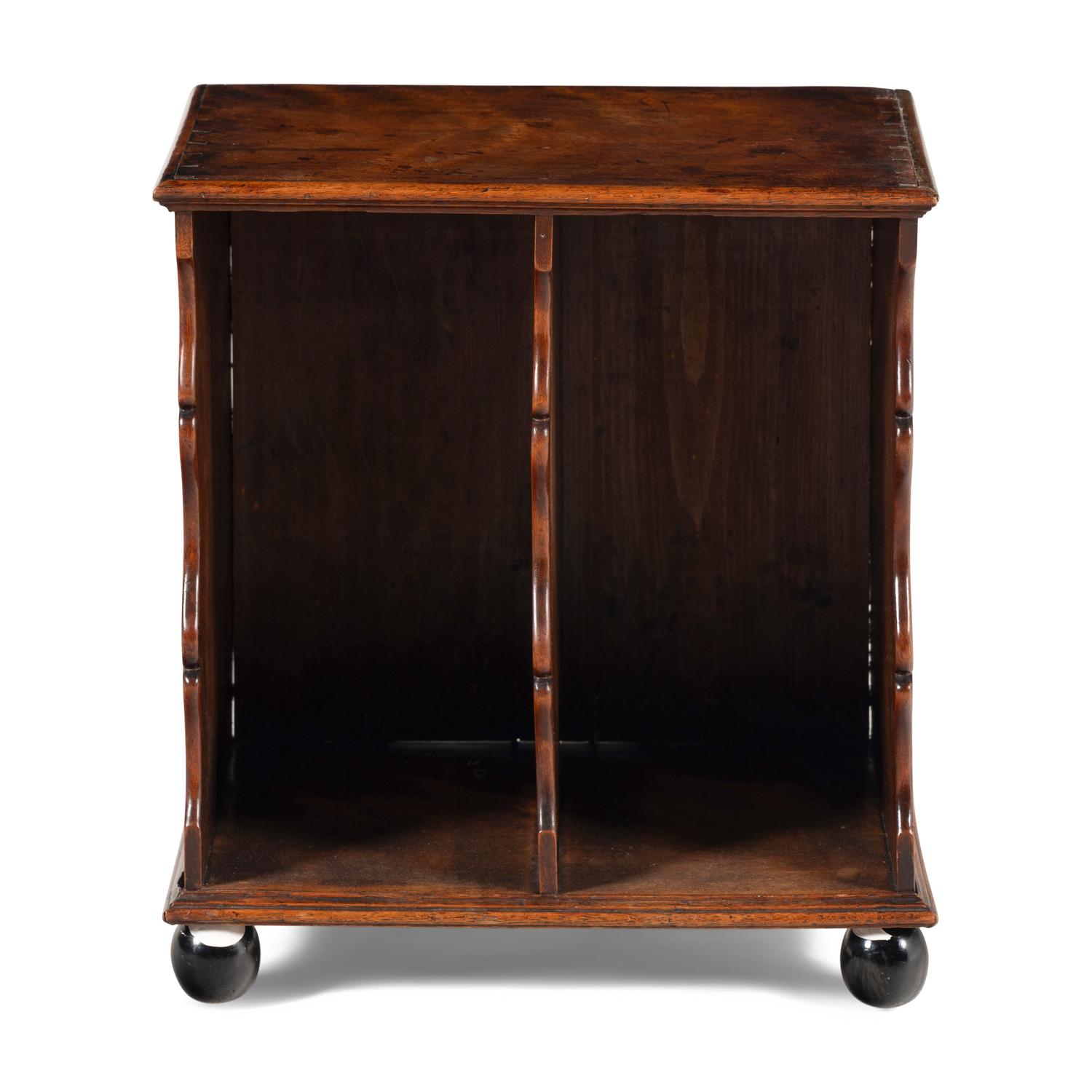 An English Fruitwood Book Rack