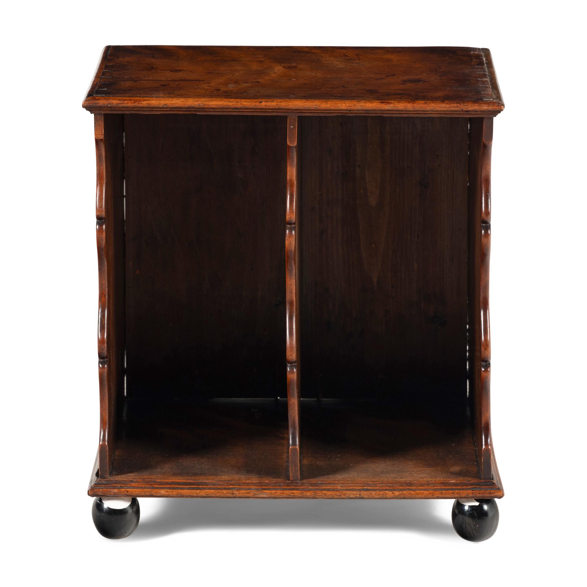 An English Fruitwood Book Rack