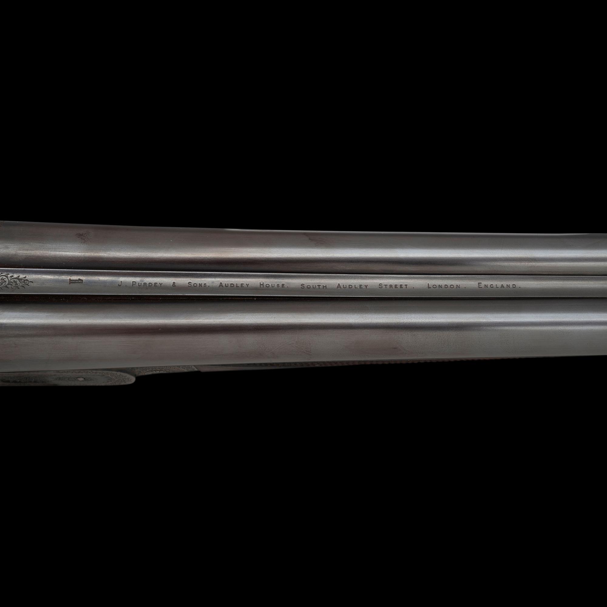 **A Pair of Consecutively Numbered James Purdey & Sons 20 Bore SxS Hammerless Shotguns Made for the Spanish Marquis de Villabragima, in Original Motor Case with Accessories