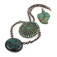 Navajo Silver and Turquoise Pendants and Necklaces