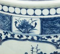 Four Chinese Blue and White Ceramic Jardinieres