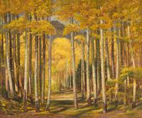 Autumn Aspen Forest , 1949