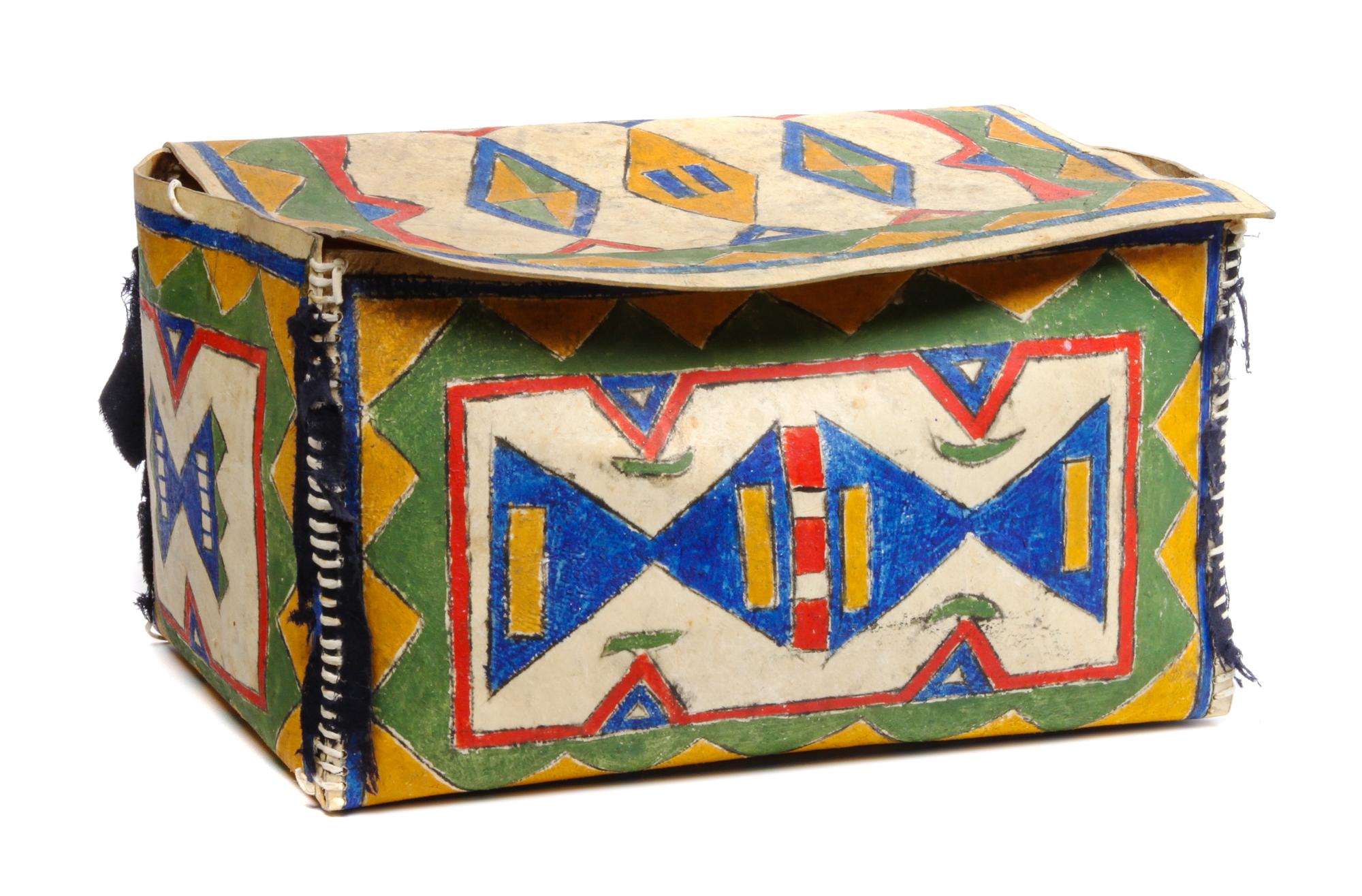 Sioux Parfleche Box Height 9 1/2 x length 17 x depth 12 inches