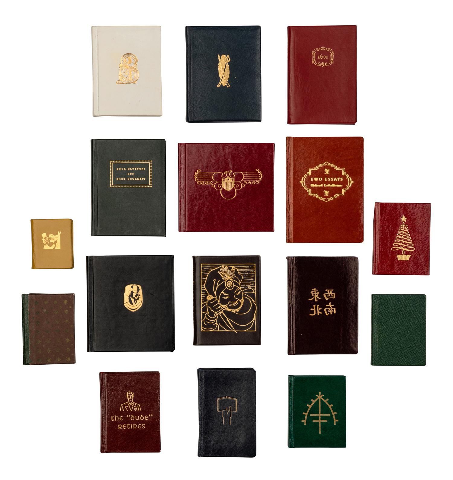 [MINIATURE BOOKS] -- [BLACK CAT PRESS]. A group of 18 works published by the Black Cat Press, including: