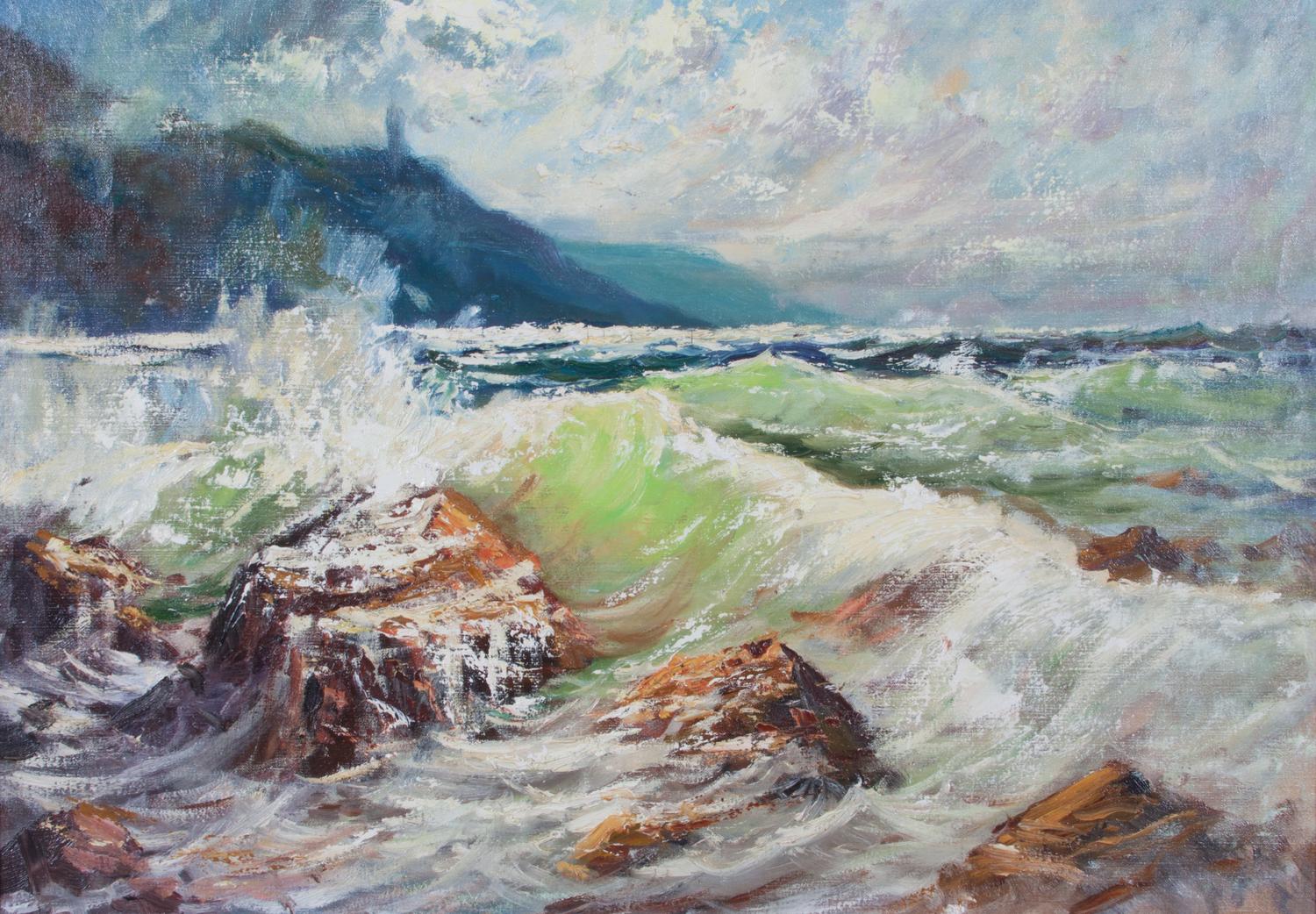 Artist Unknown, (20th century), Seascape with Cliffs, 1970