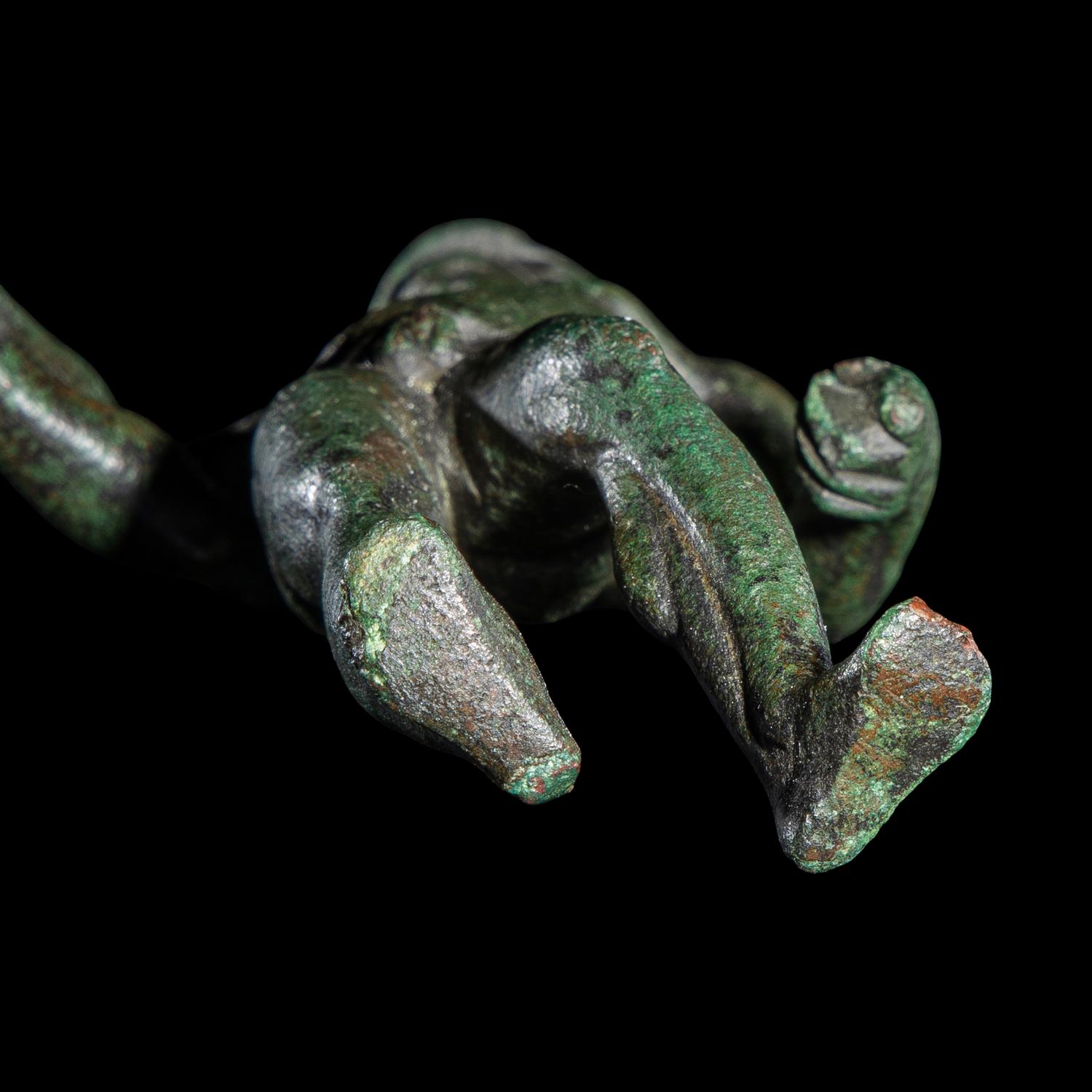 A Roman Bronze Mars Holding a Parazonium