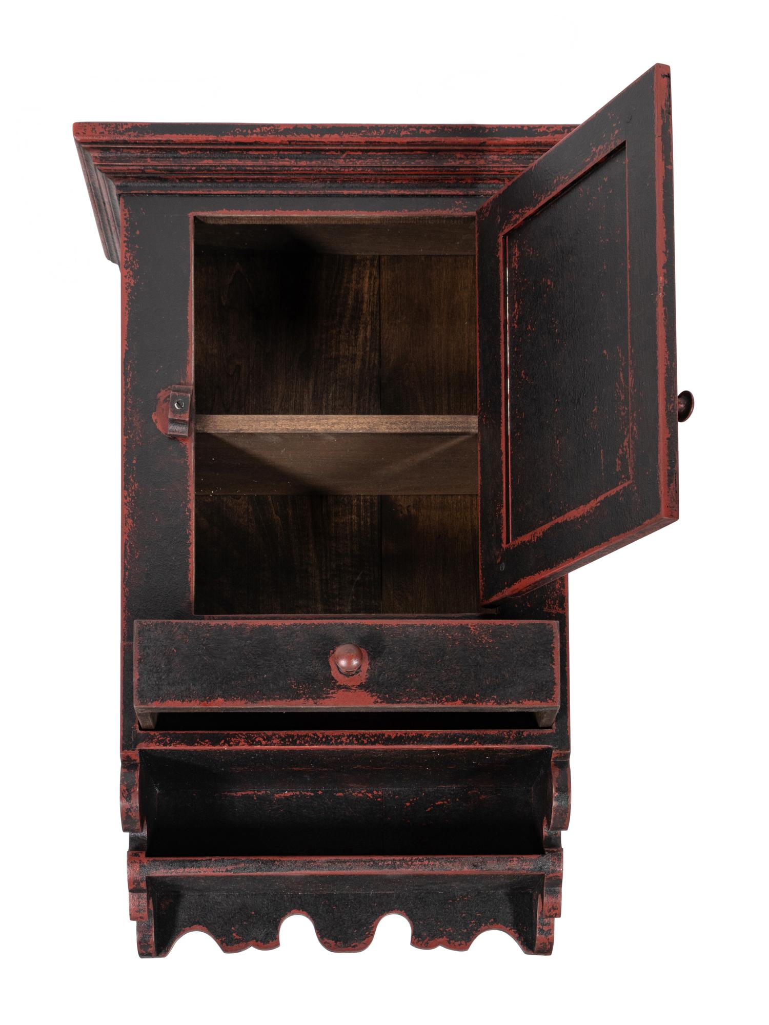 A Grain Painted Hanging Cupboard