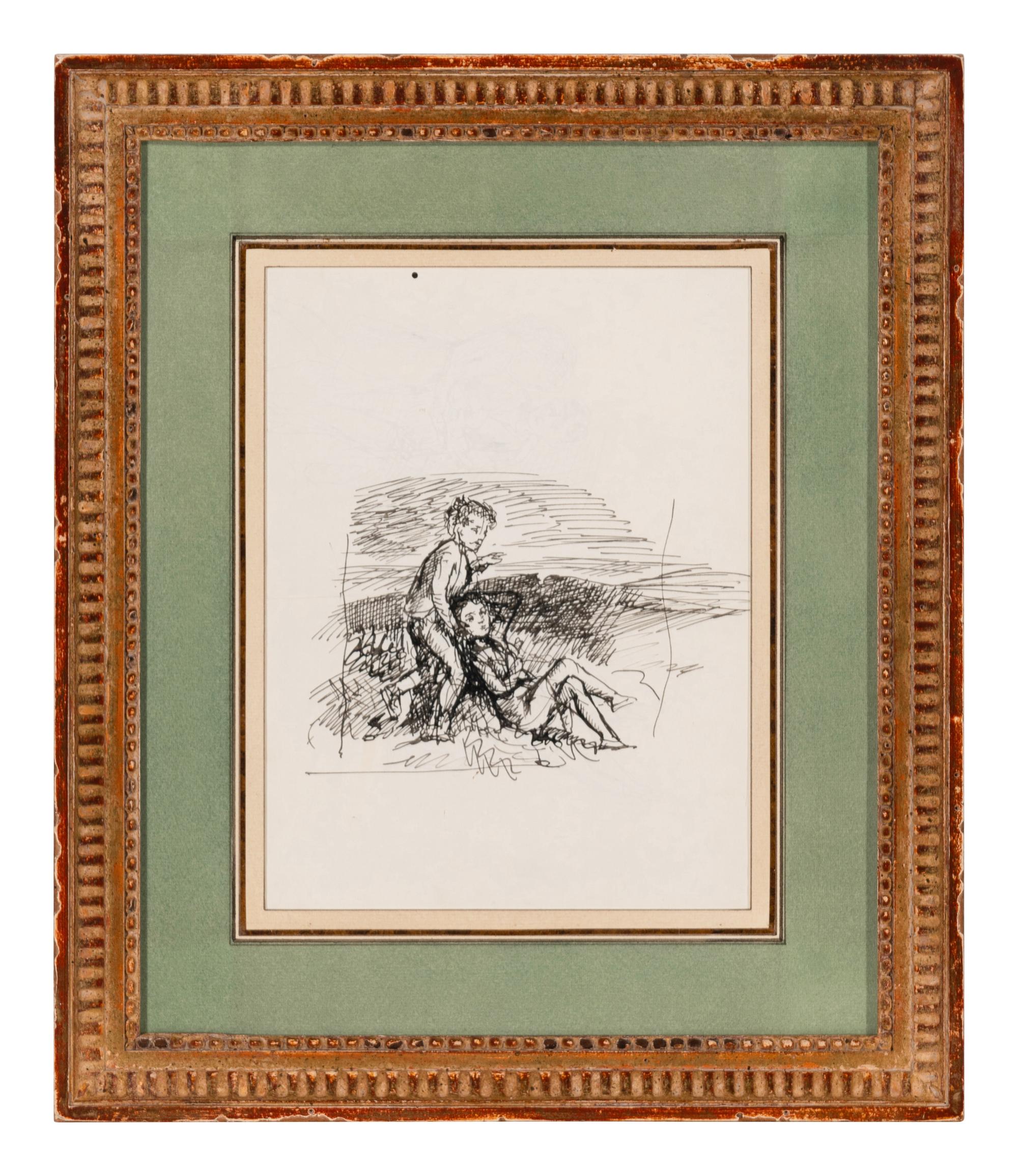 Mais C'était un de Leurs Grands Amusements de se Sauver dans la Lande ( Study for Wuthering Heights, a double-sided work), 1933