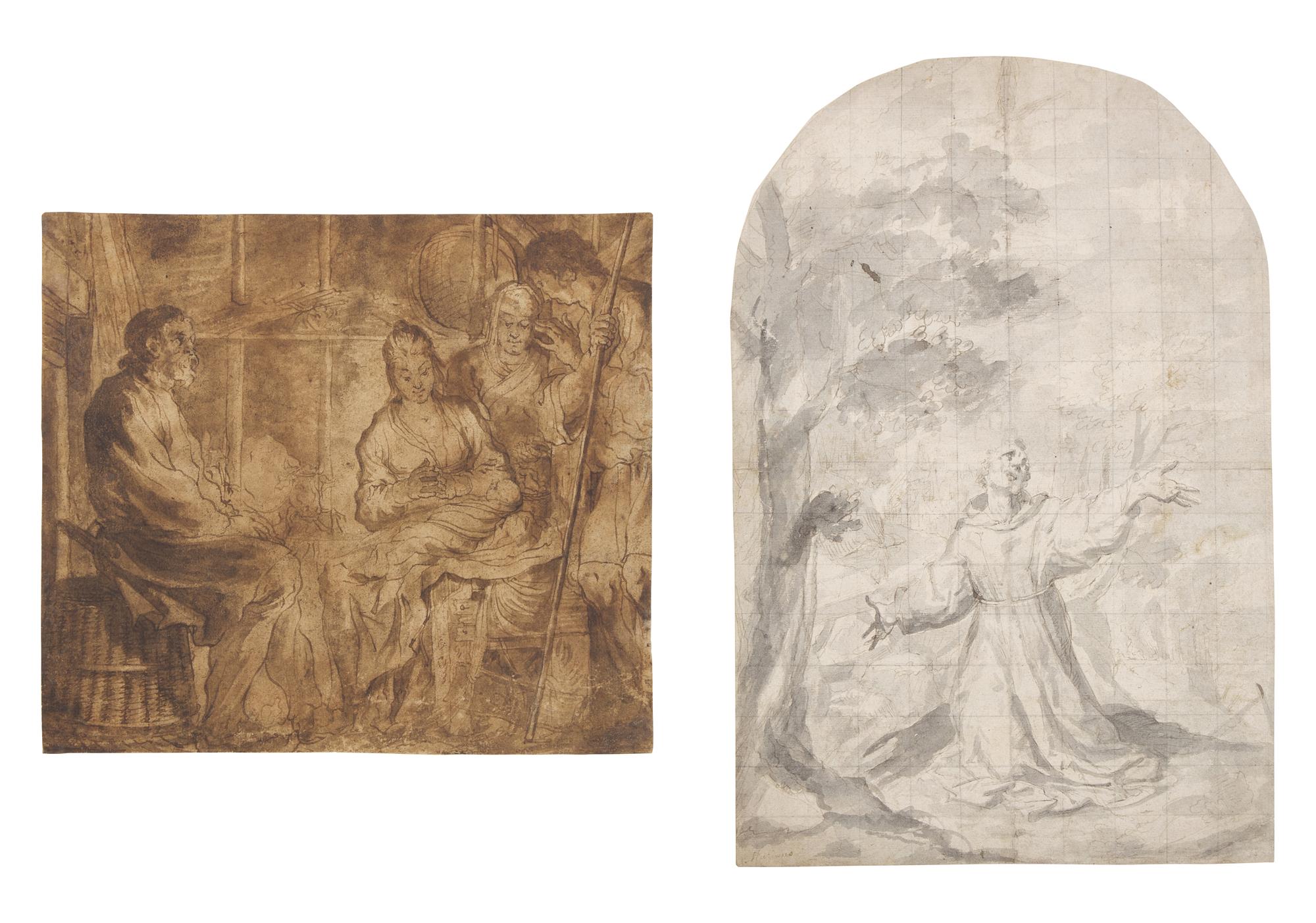 Saint Francis and Adoration of the Shepherds (two works)