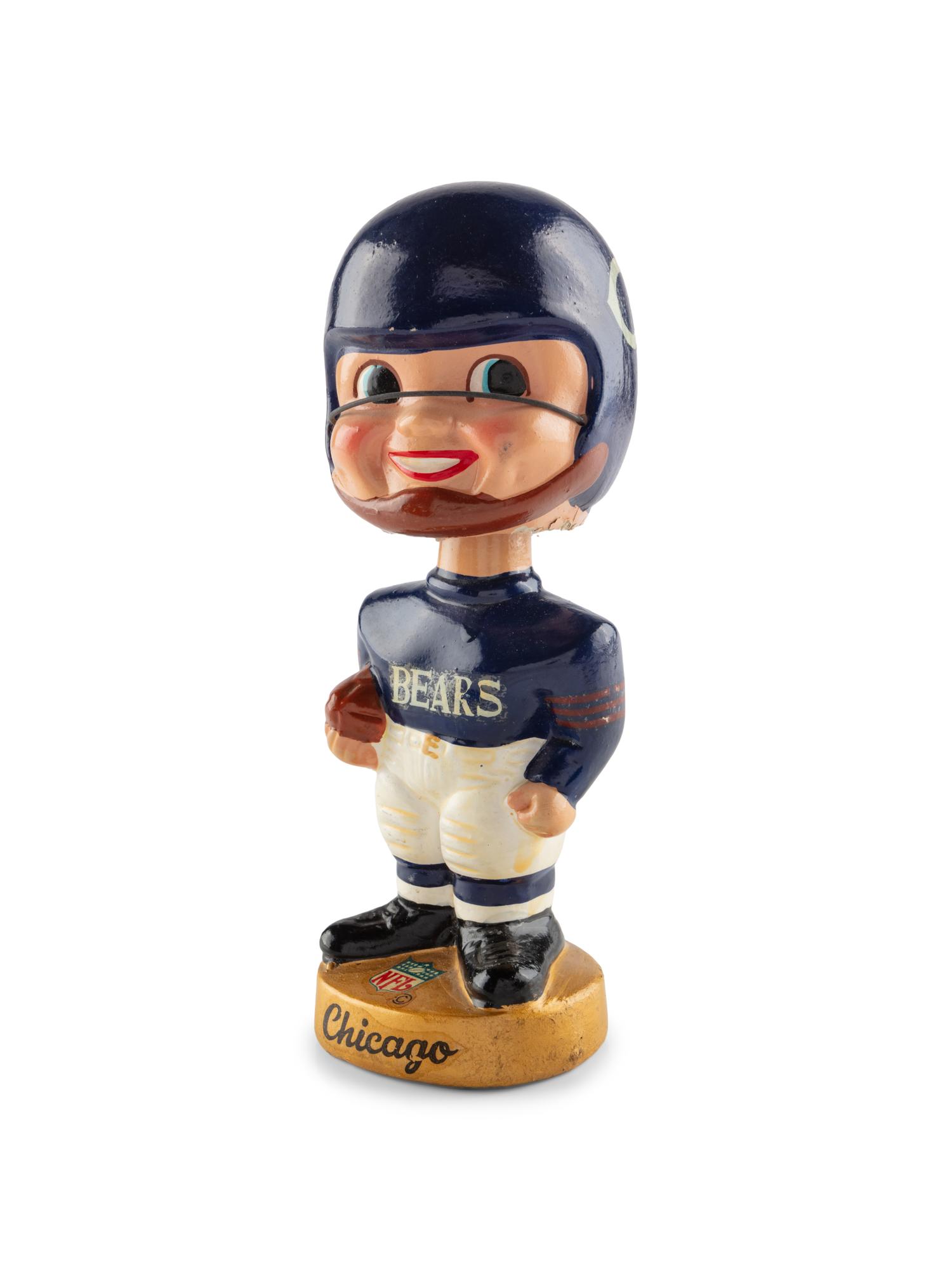 A Vintage 1960s Chicago Bears Bobblehead Nodder