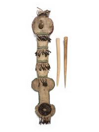 Apache Beaded Hide Awl Case
