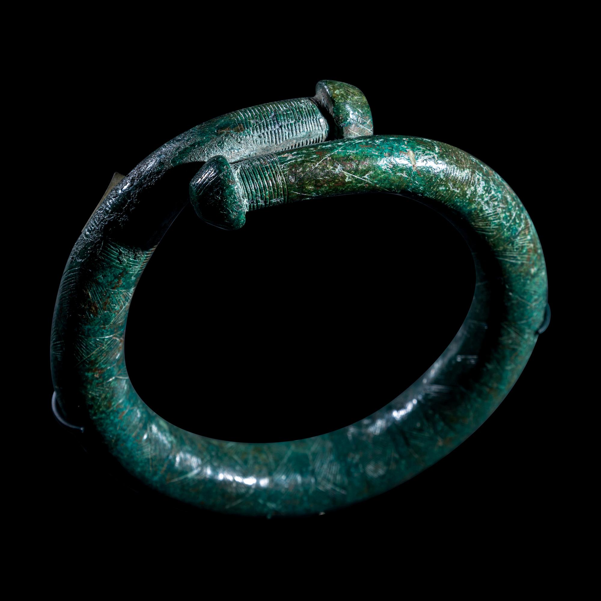 A Pair of European Bronze Bracelets