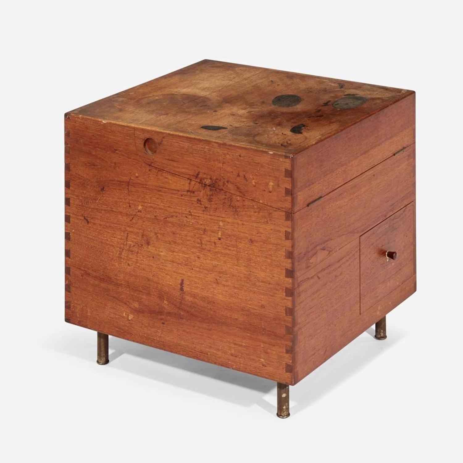 Hans J. Wegner (Danish, 1914-2007) Cube Bar, Model AT34, Andreas Tuck, Denmark, circa 1960