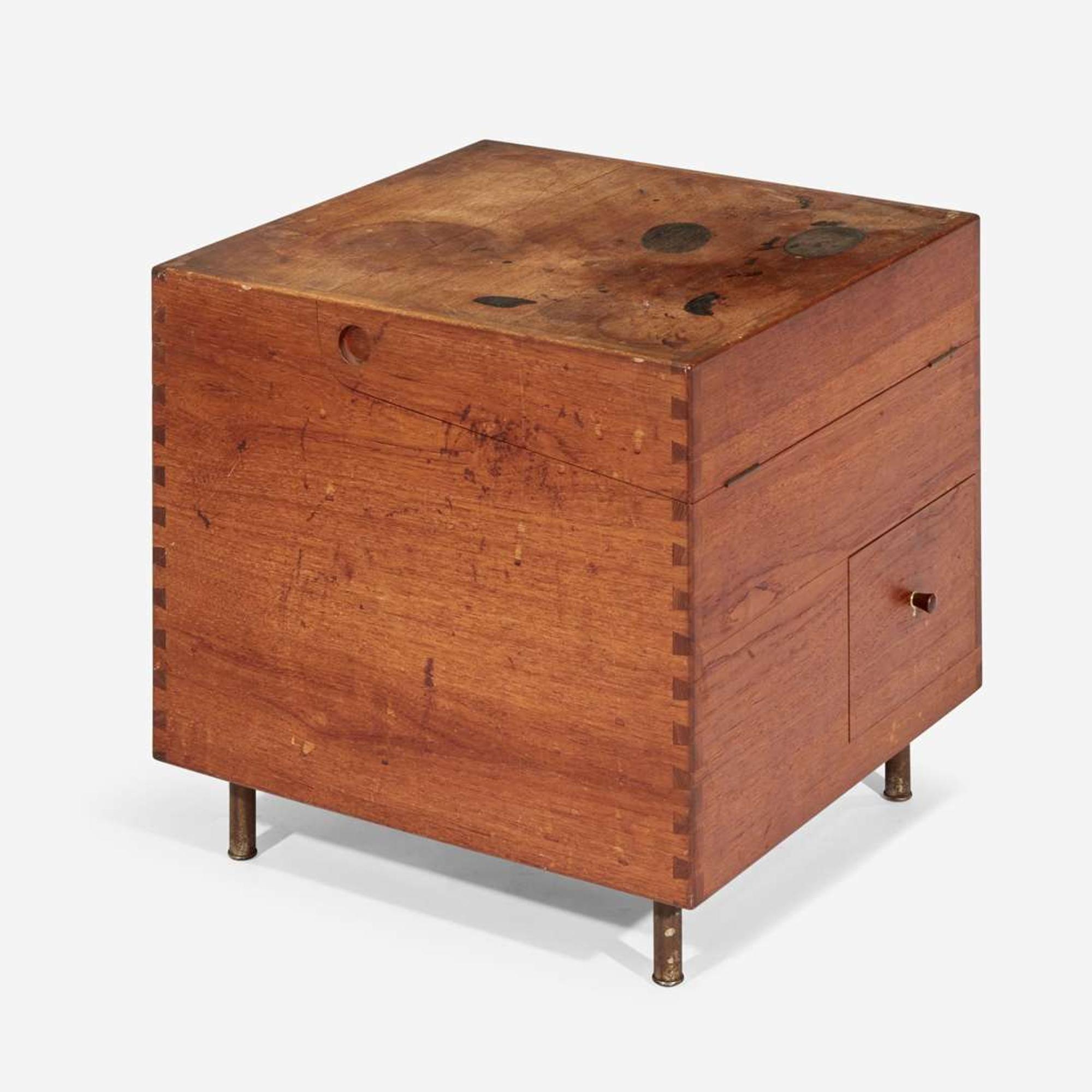 Hans J. Wegner (Danish, 1914-2007) Cube Bar, Model AT34, Andreas Tuck, Denmark, circa 1960