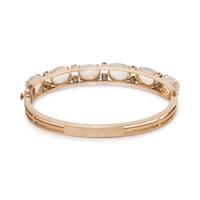 MOONSTONE AND SAPPHIRE BANGLE BRACELET