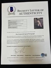 A Roy Campanella Signed Autograph Display (Beckett Authentication Services Certified),