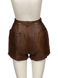 Issey Miyake, Convertible Leather Pants/Shorts, 1980's