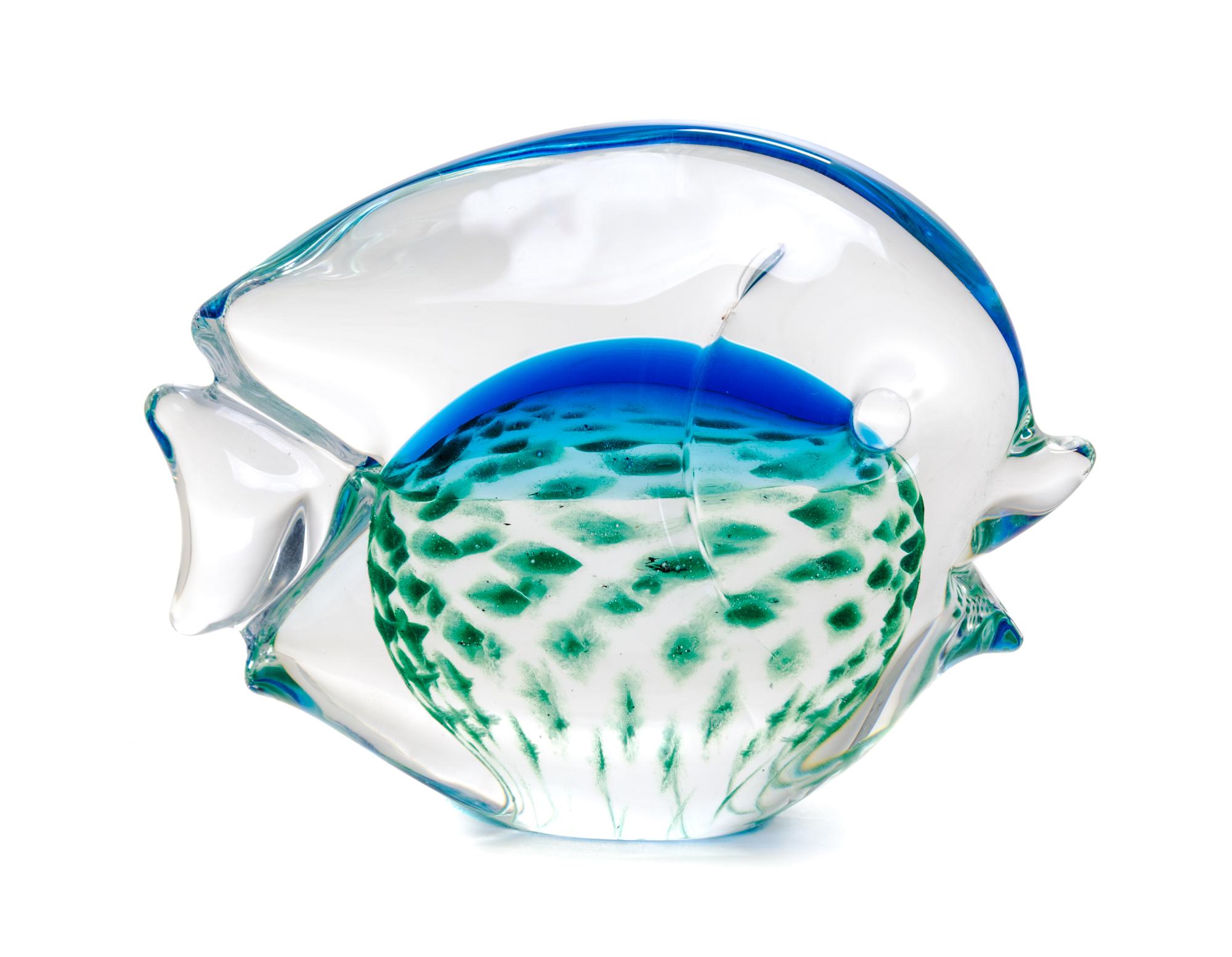 An Italian Cased Glass Figure Length 5 inches. — LATE 20TH CENTURY