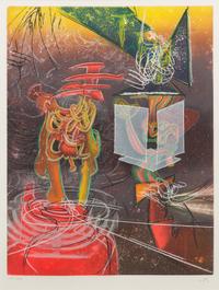 Roberto Matta, (Chilean, 1911-2002), Une saison en enfer, 1978 (portfolio consisting of 9 of the original 10 aquatints)