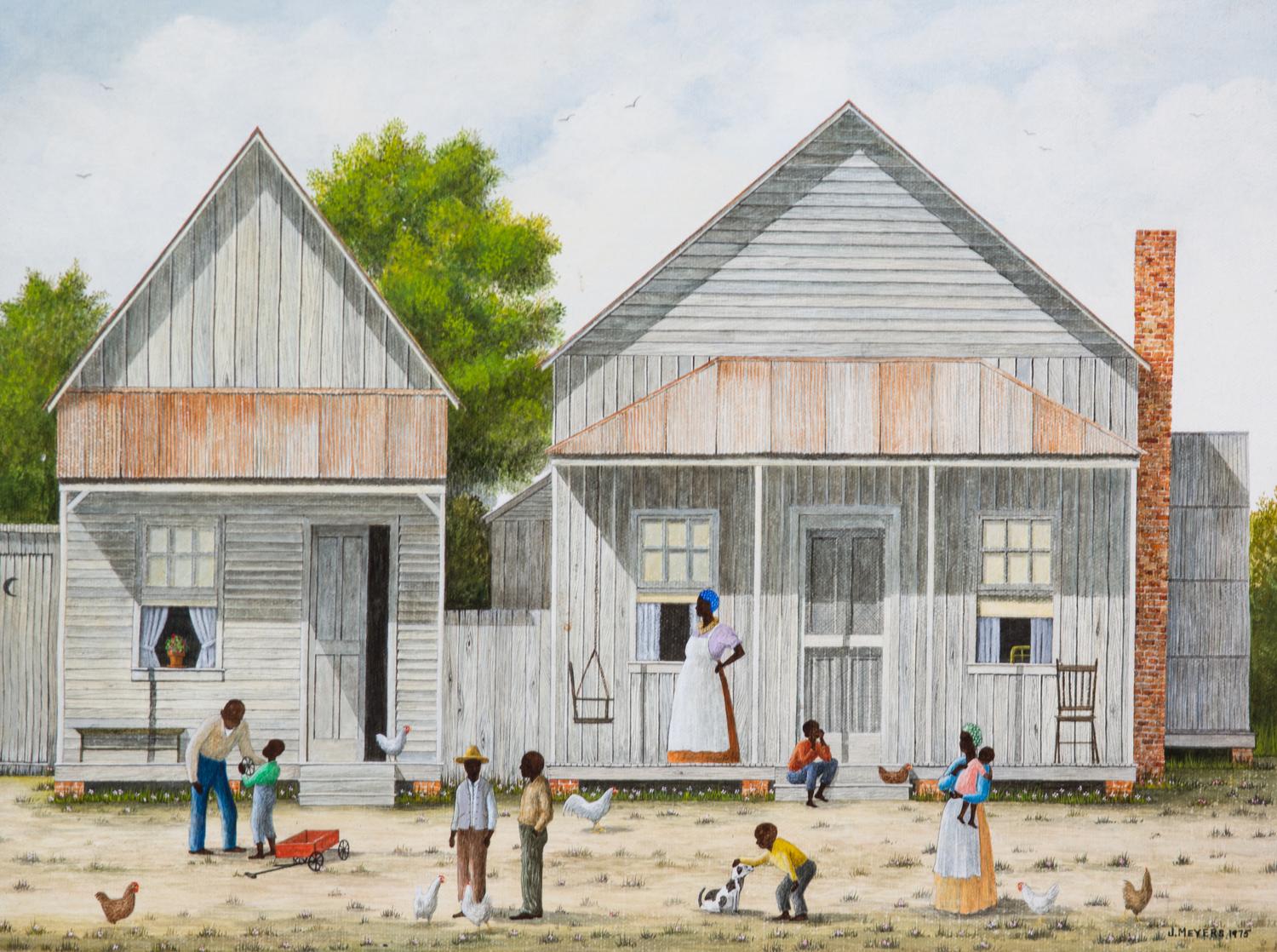 Jack R. Meyers, (American, 1930-1994), Houses, 1975
